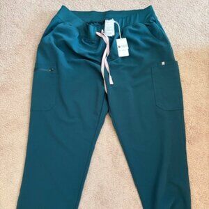 Women's Figs Yola High Waisted Scrub Pants 3XLP NWT Caribbean Blue